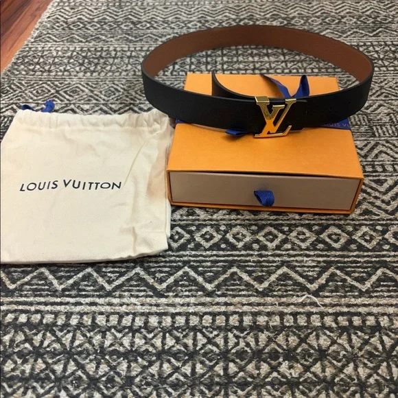 Louis Vuitton black women’s belt size small.Hardly worn great condition. LOUIS VUITTON Multi Colors Belt Women size 90 US Size 27  main image 4